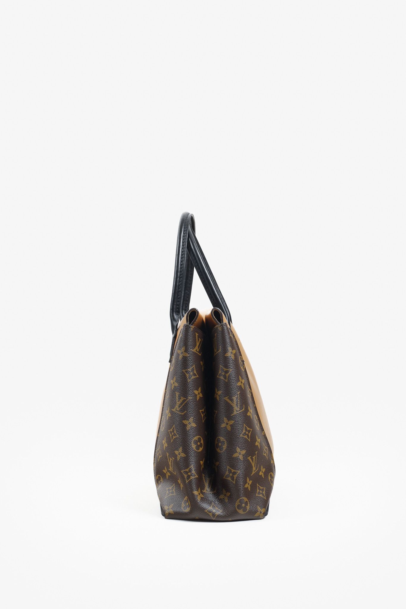 Louis Vuitton Louis Vuitton 2014 Tote W PM Brown Leather Monogram Size ONE SIZE - 3 Thumbnail