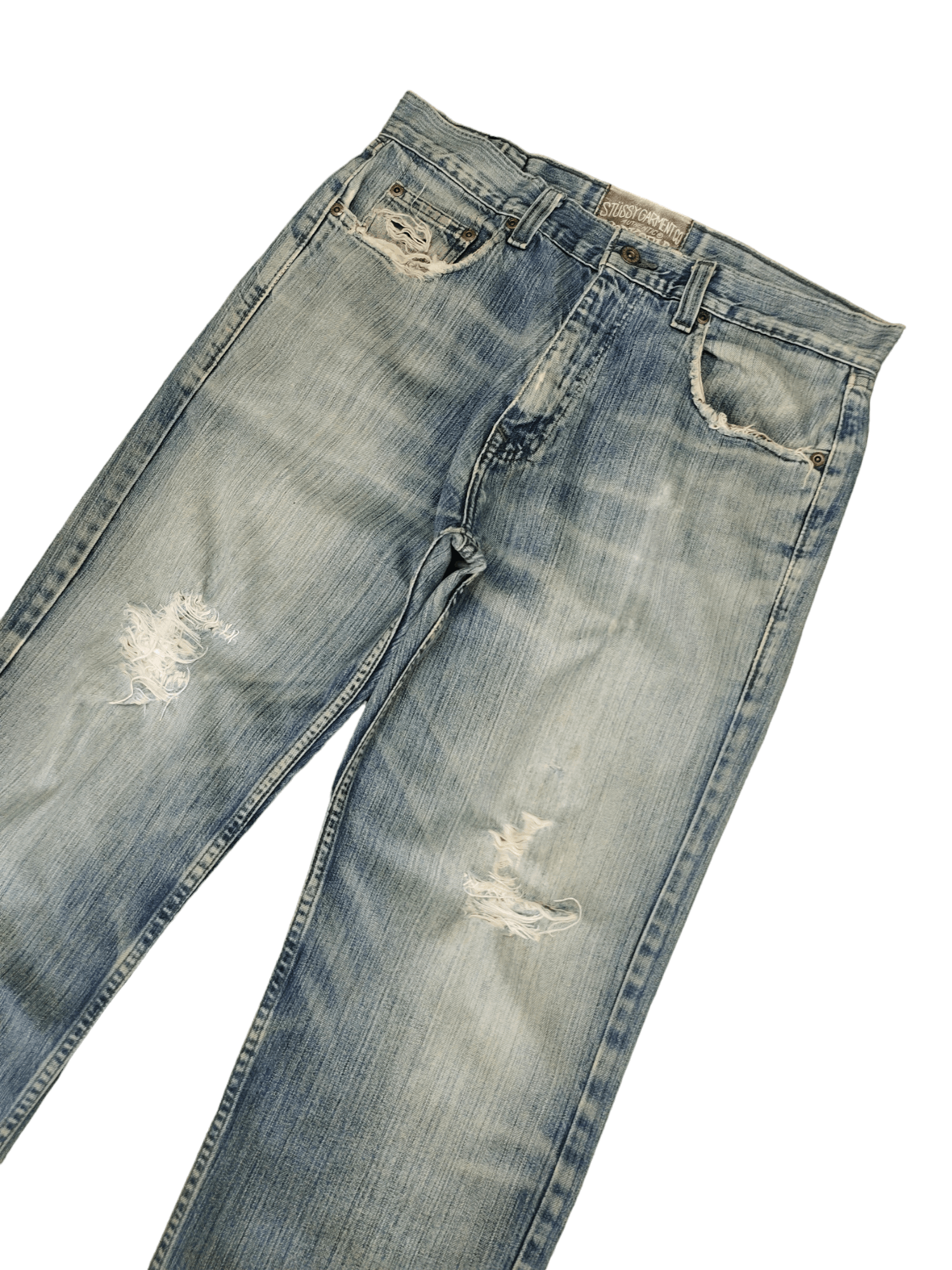 Stussy Vintage Stussy Distressed Denim Jeans Mud Max Styles Size US 32 / EU 48 - 5 Thumbnail