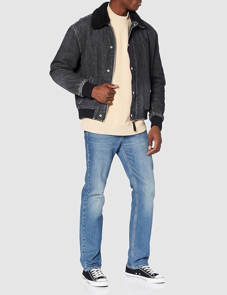 Calvin Klein Calvin Klein Jeans Sherpa Flight Bomber Denim Jacket Raf Size US M / EU 48-50 / 2 - 2 Thumbnail