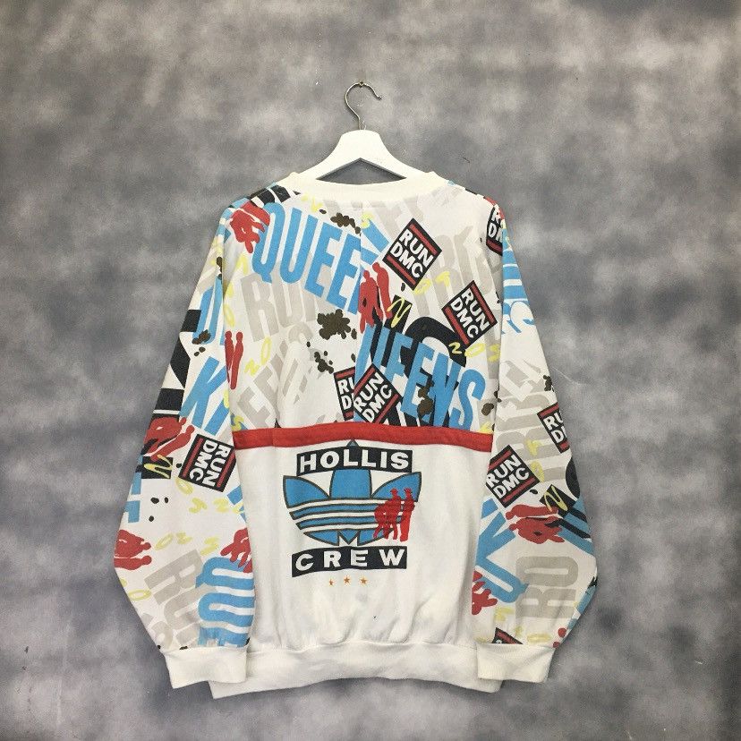 Adidas × RUN DMC × Vintage Vintage Adidas Run DMC Hollis Crew 1985 Sweatshirts Size US L / EU 52-54 / 3 - 3 Thumbnail
