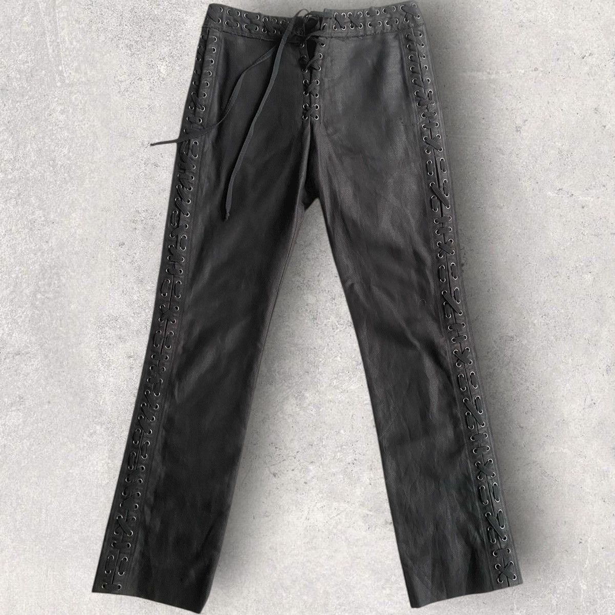 Yves Saint Laurent SS02 Lace Denim Safari Collection By Tom Ford Size 26" / US 2 / IT 38 - 3 Thumbnail