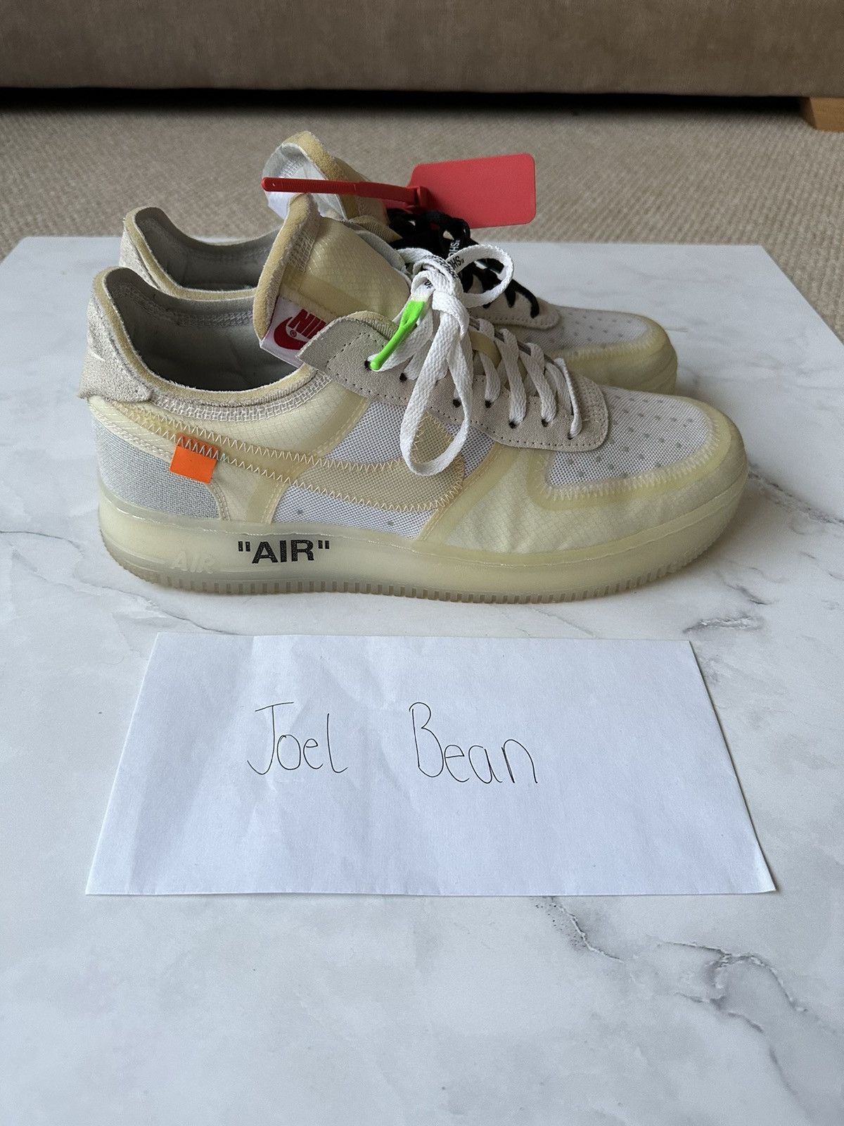 Nike × Off-White Nike Off White Air Force 1 Low Size US 9.5 / EU 42-43 - 3 Thumbnail