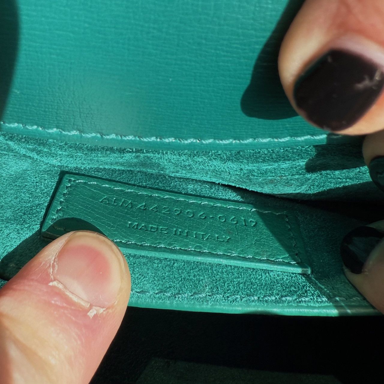 Yves Saint Laurent Saint Laurent Green Smooth Leather Medium Sunset Bag Size ONE SIZE - 14 Thumbnail