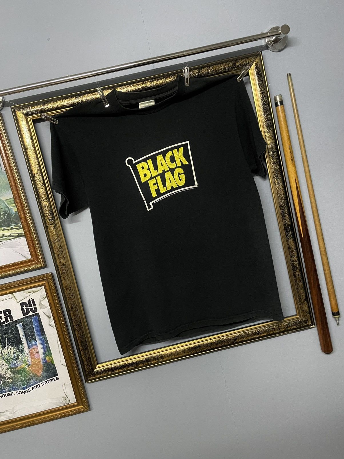 Band Tees Vintage Original Black Flag Punk Rock Band Sunfaded Og Tee Size US M / EU 48-50 / 2 - 2 Thumbnail