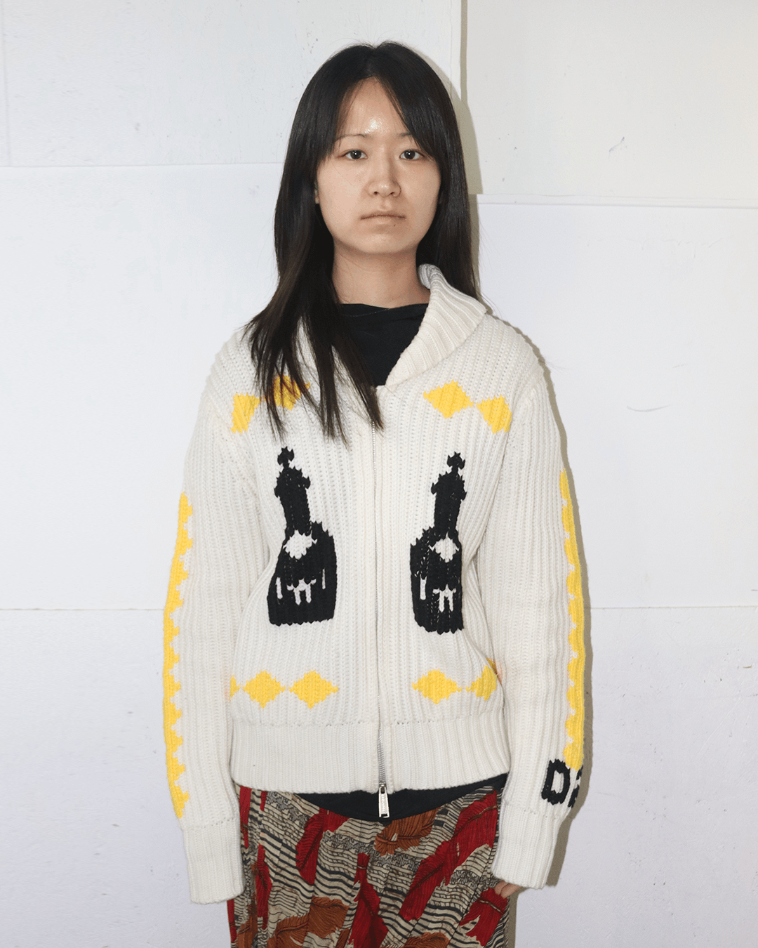 Dsquared2 Dsquared2 AW05 J.L.E.M Cowichan Knit Jacket Size US S / EU 44-46 / 1 - 2 Thumbnail