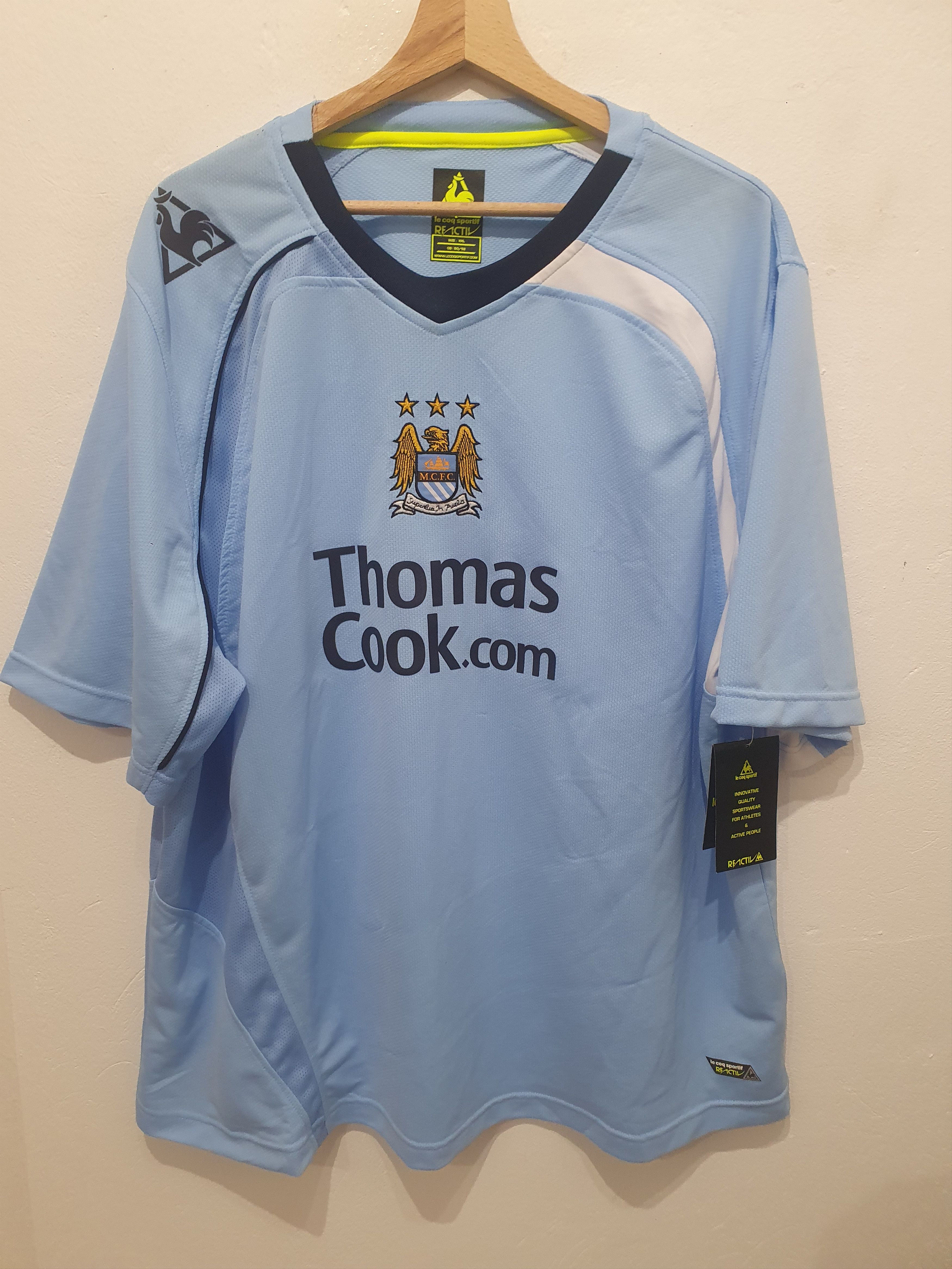 Image of Manchester City 2008 Size 2Xl New Jersey Shirt in Blue, Men's