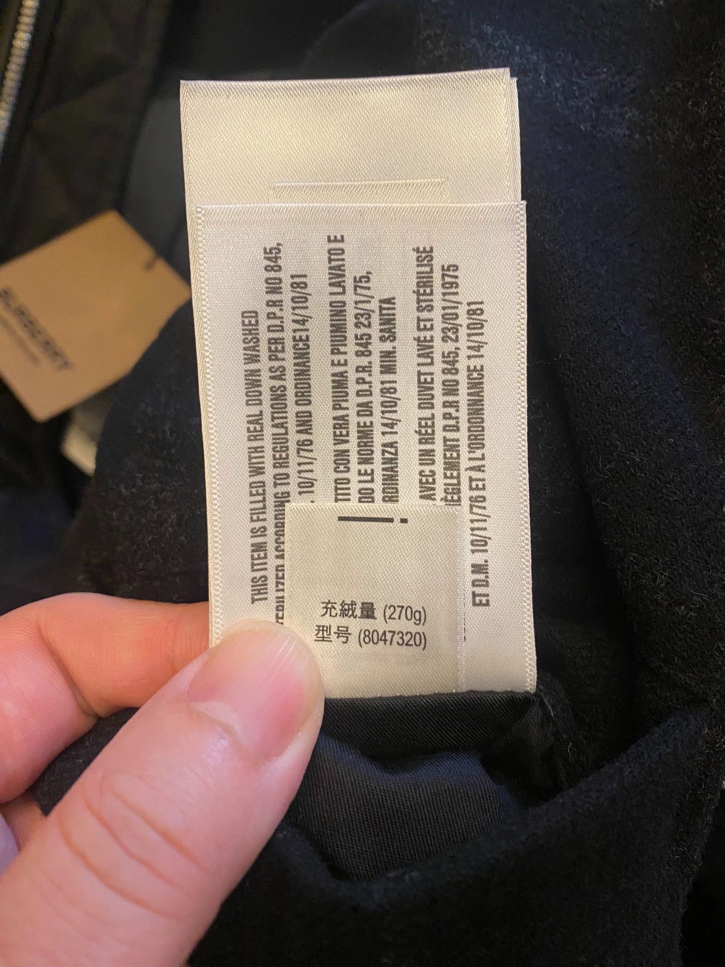 Burberry Burberry 90% Polish Goose Down Down Jacket S Bulgaria Size US S / EU 44-46 / 1 - 9 Thumbnail
