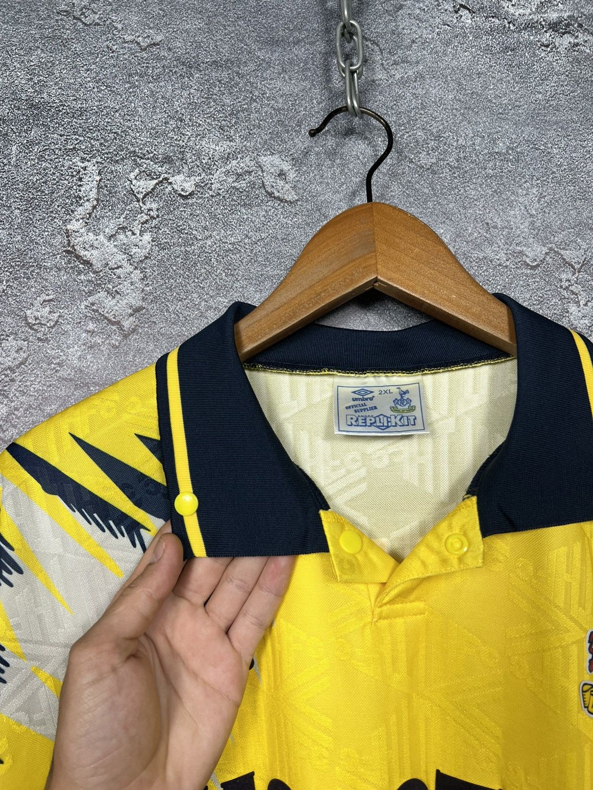 Umbro Tottenham Hotspur 1991/1995 #11 Nayim Away Shirt Jersey Size US XXL / EU 58 / 5 - 6 Thumbnail