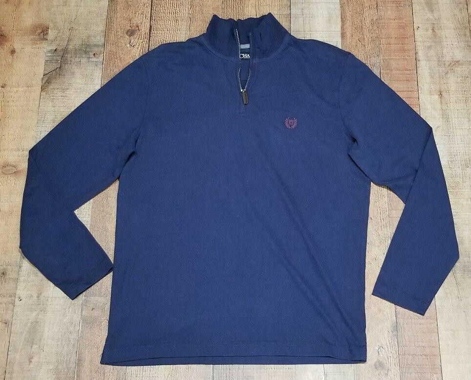 Chaps Mens Chaps Pullover Size Medium Navy blue 1/4 Zip sweatshirt Size US M / EU 48-50 / 2 - 1 Thumbnail
