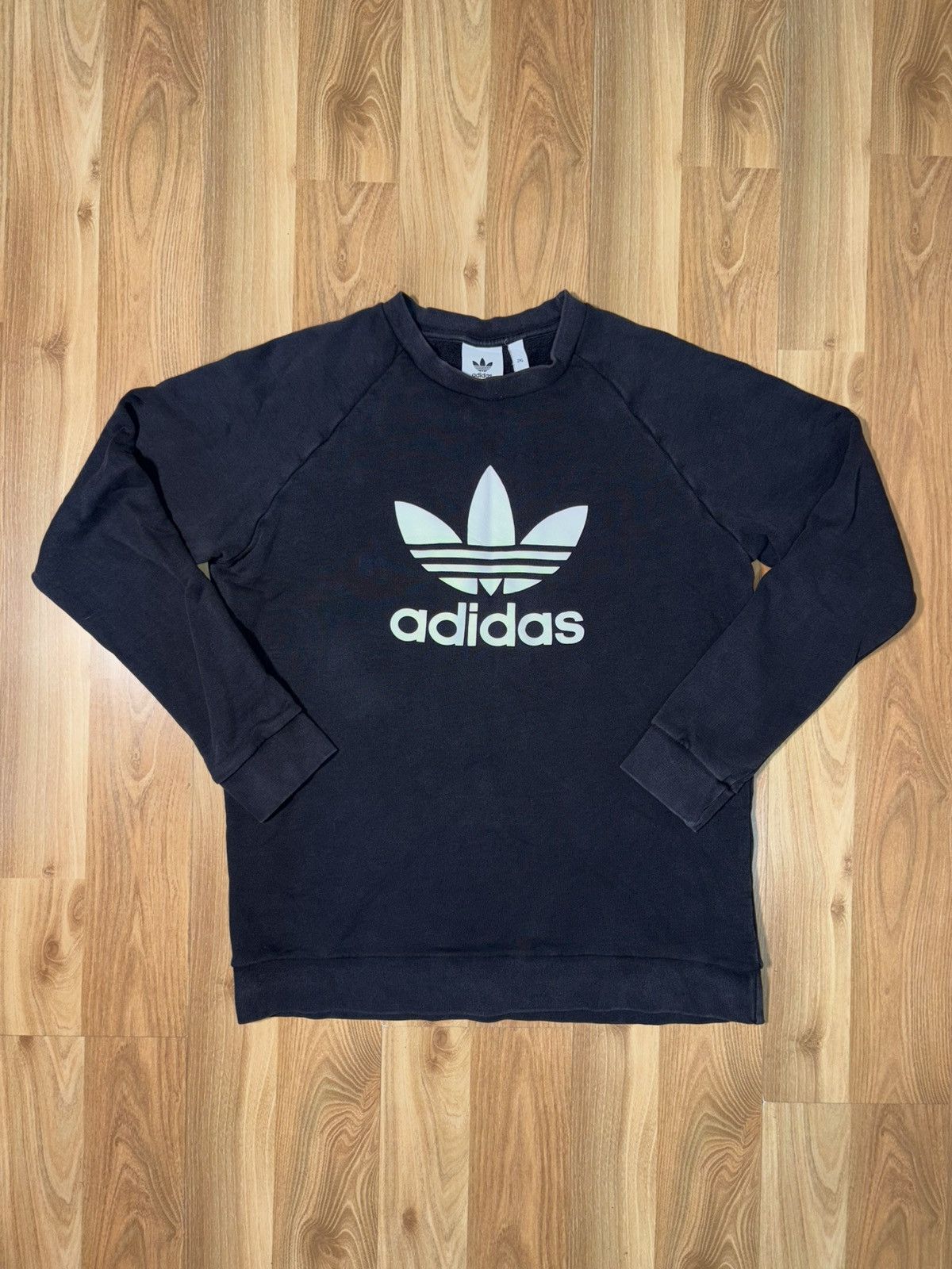 Adidas Y2K Adidas Originals Trefoil Crewneck Sweatshirt - Black Size US XXL / EU 58 / 5 - 1 Thumbnail