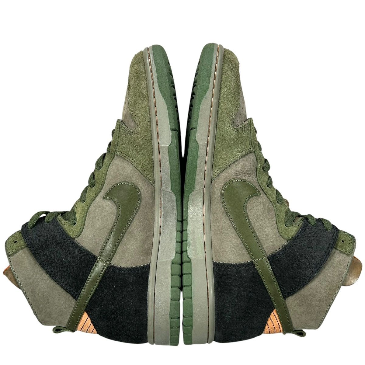 Nike VTG Dunk High NL Classic Olive Green Mandarin 2005 Sneakers Size US 9 / EU 42 - 5 Thumbnail