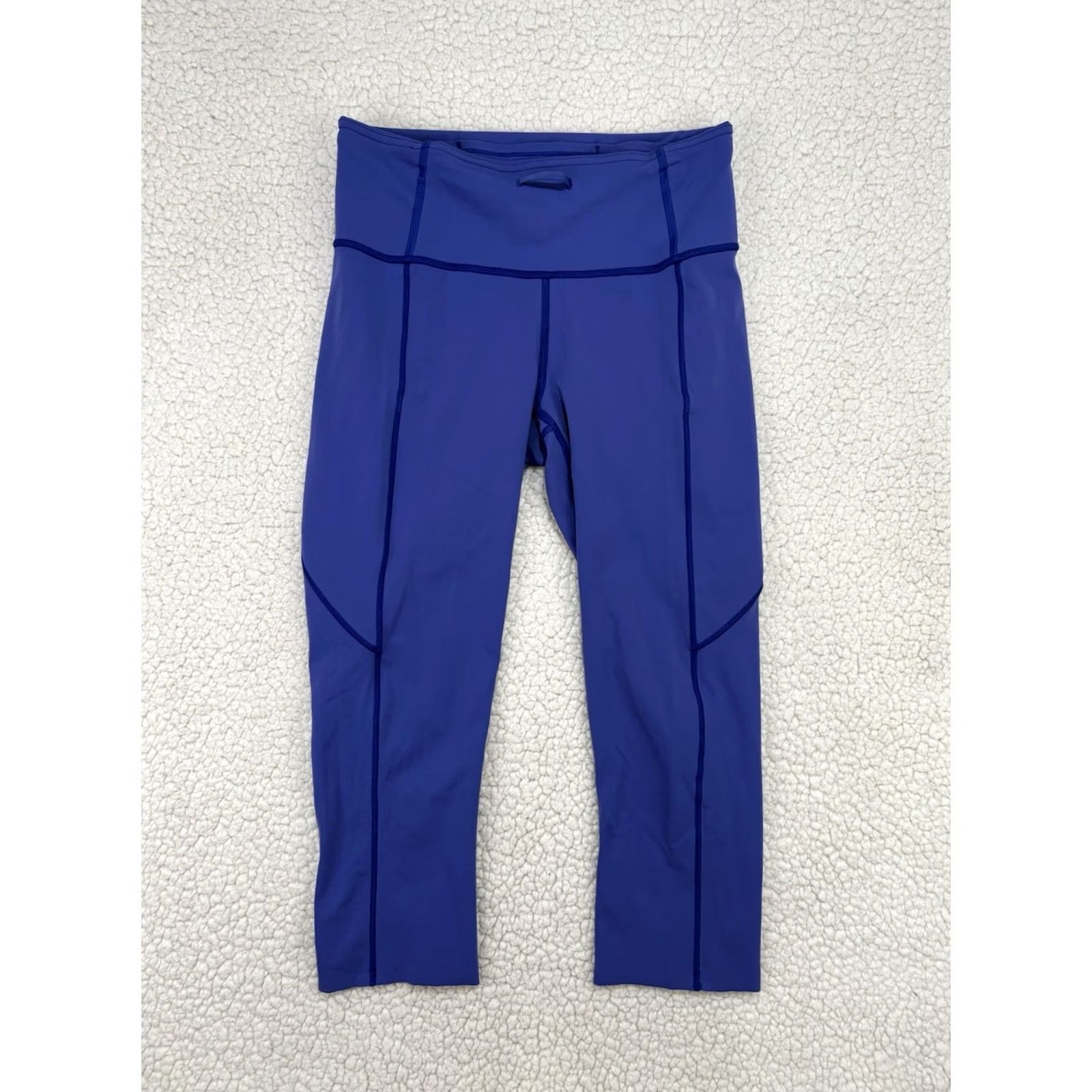 Lululemon Lululemon Fast & Free Leggings Cropped 19" Nulux Blue Size 6 Women's Athletic Skinny Size 28" / US 6 / IT 42 - 3 Thumbnail