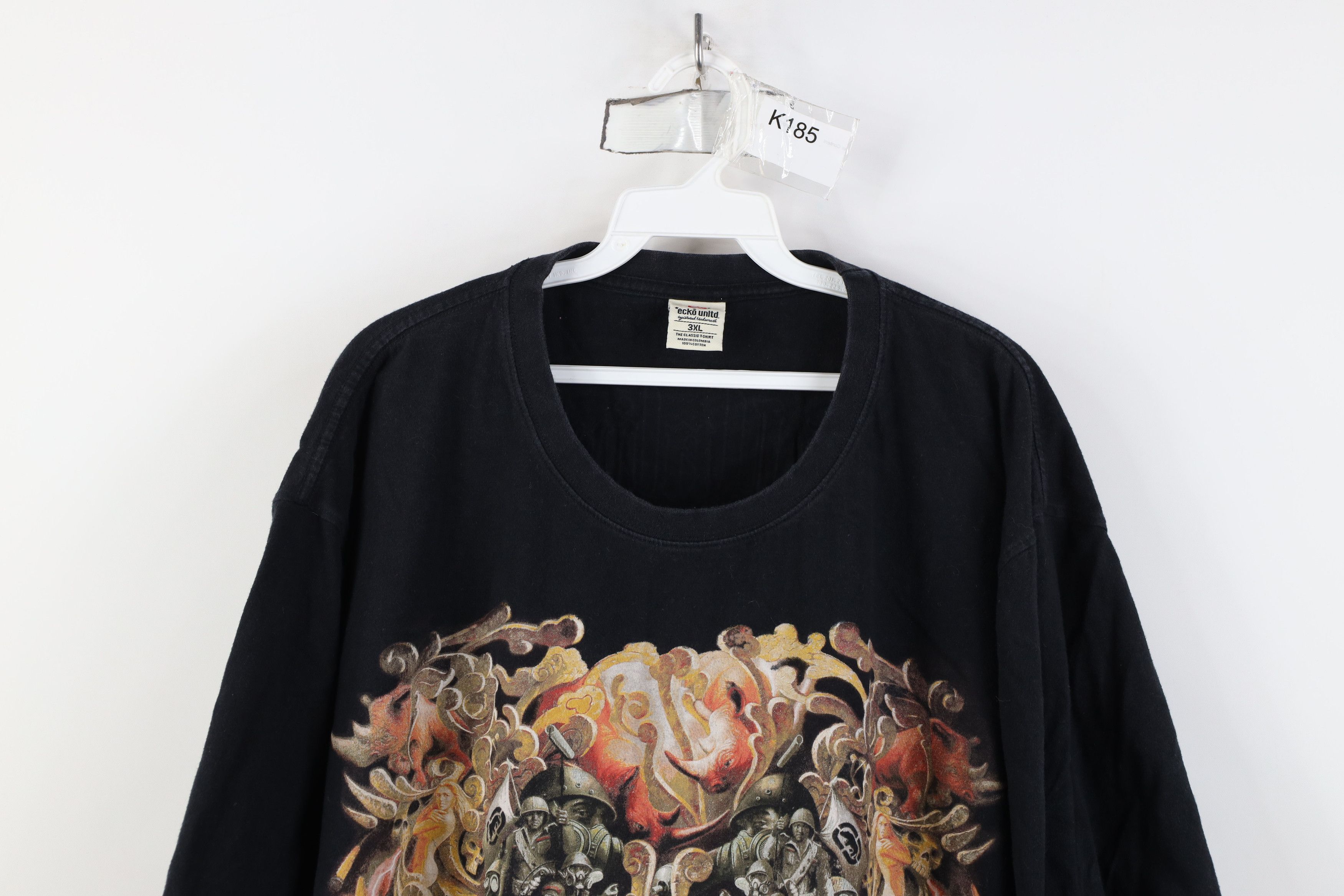 Ecko Unltd. Vintage Ecko Hip Hop Hell Army War Short Sleeve T-Shirt Size US XXL / EU 58 / 5 - 2 Thumbnail