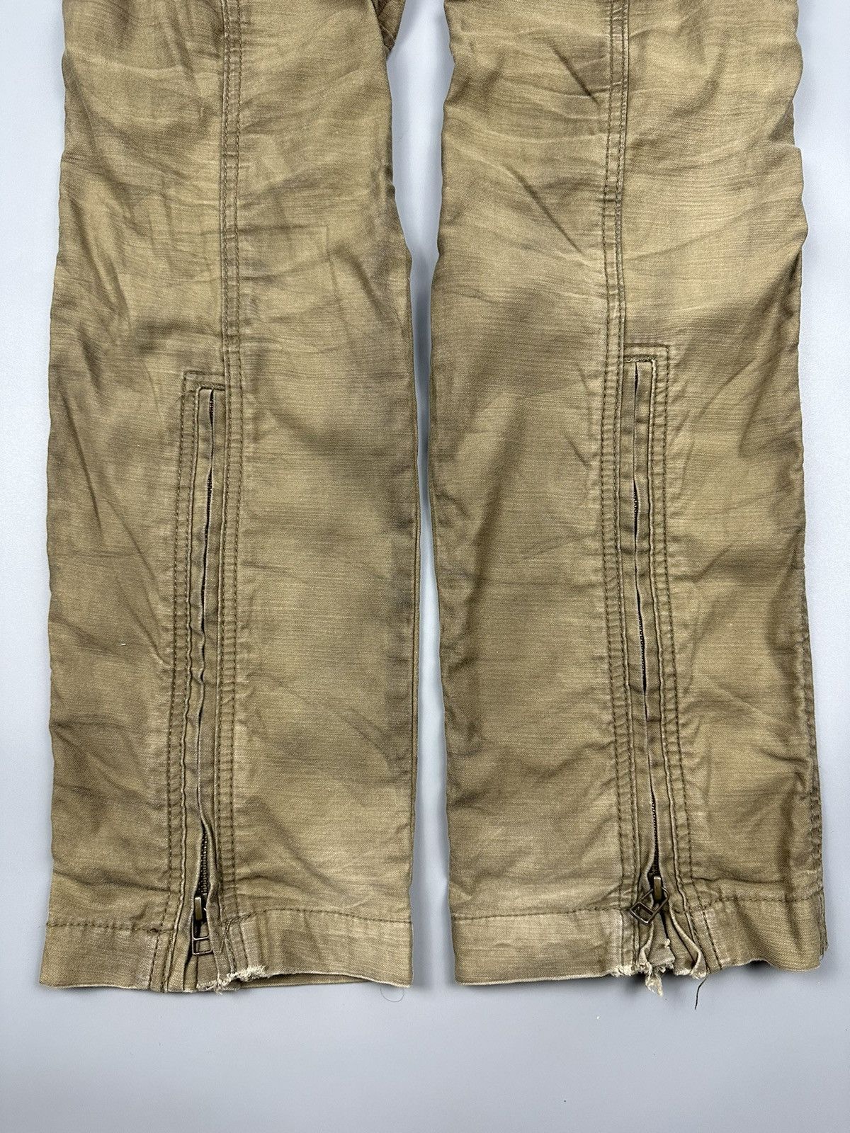 Japanese Brand × semanticdesign 🔥Sick🔥Semantic Design Multi Zipper Pocket Dusty Looked Pants Size US 32 / EU 48 - 10 Thumbnail