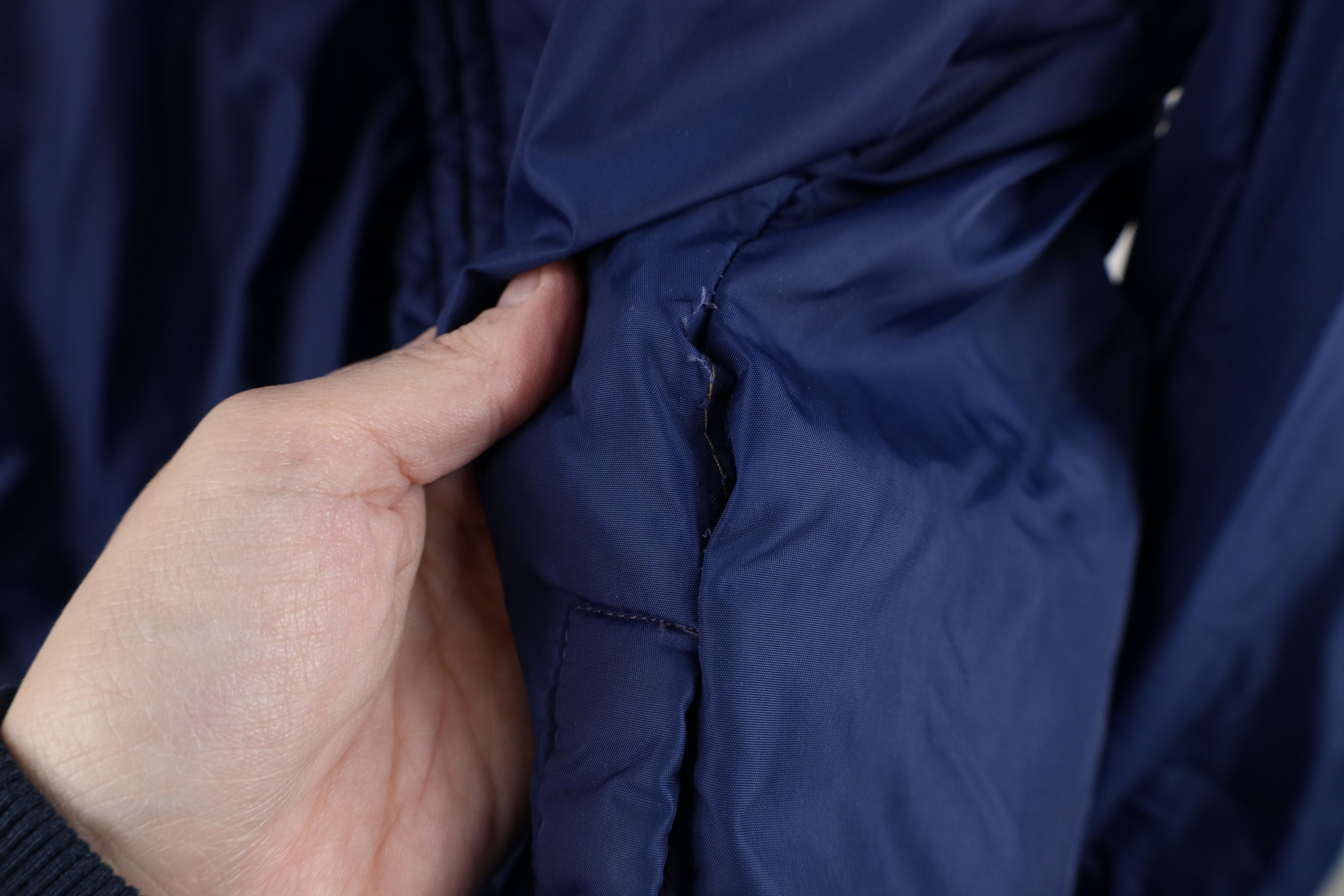 Vintage Vintage 40s 50s Streetwear Hooded Puffer Jacket Blue USA Size US XL / EU 56 / 4 - 6 Thumbnail