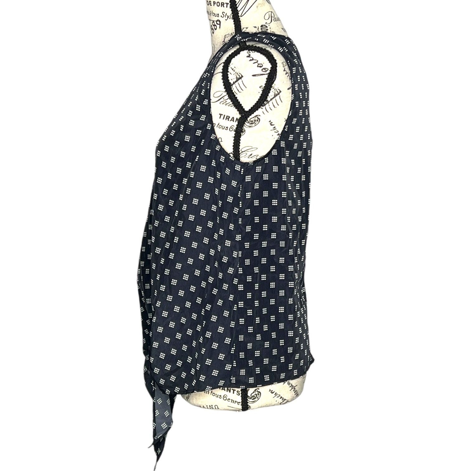 Other Billy Button Back Tie Front Top - Stitch Fix Dot Blouse Size S / US 4 / IT 40 - 2 Thumbnail