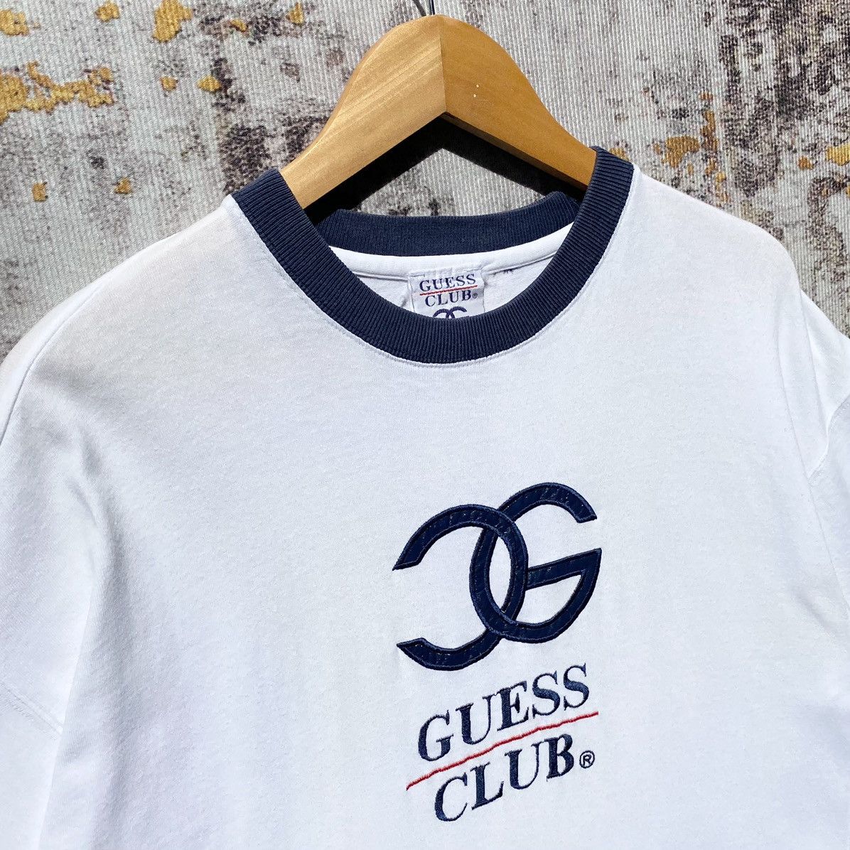 Guess × Vintage Vintage Guess Club Shirt Embroidery Spellout Guess Club Size US L / EU 52-54 / 3 - 5 Thumbnail