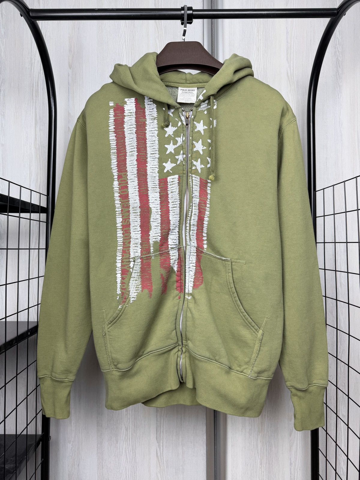 Polo Ralph Lauren Polo Jeans Company Ralph Lauren green american flag hoodie Size US S / EU 44-46 / 1 - 2 Thumbnail