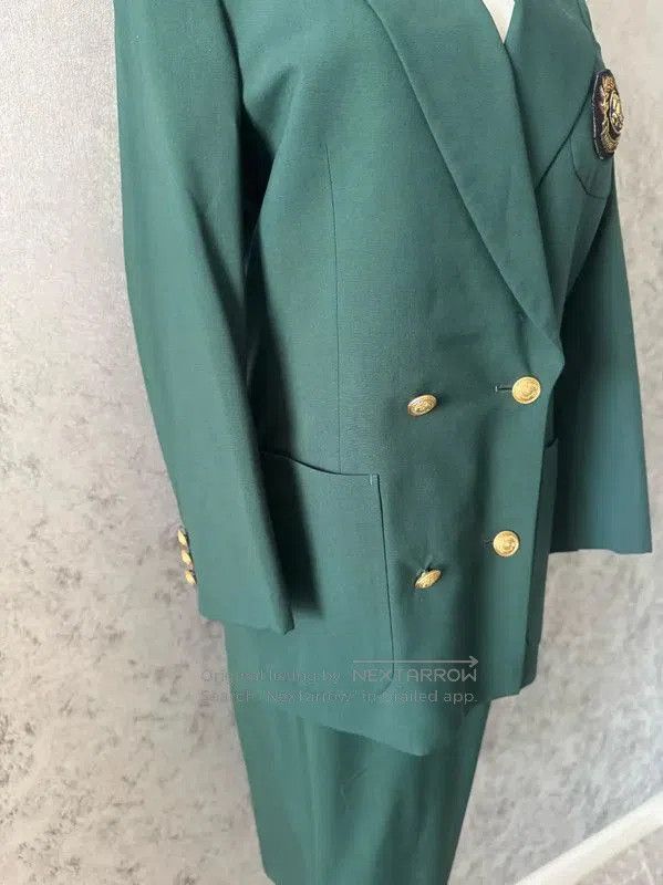 Burberry Burberry Green Wool Long Coat for Women. Size XL / US 12-14 / IT 48-50 - 6 Thumbnail