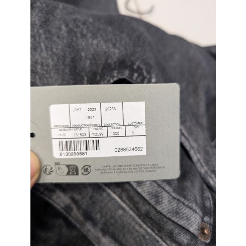 Balenciaga o1rshd1 Trompe L'oeil Fleece Denim Pants in Black Size US 30 / EU 46 - 22 Thumbnail