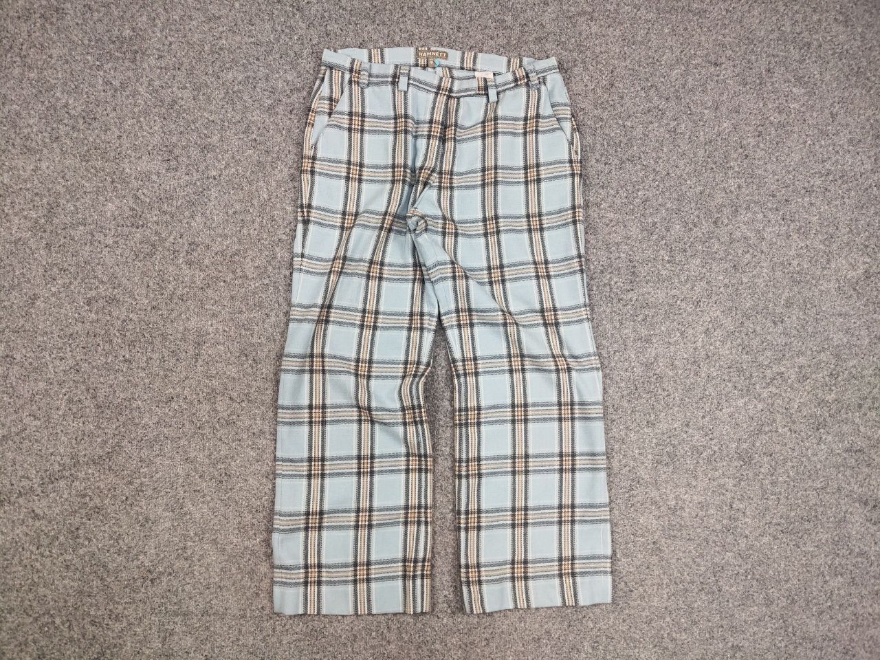 Katharine Hamnett London Vintage Katharine Hamnett Blue Wool Blend Trouser Pants Size 32" / US 10 / IT 46 - 8 Thumbnail
