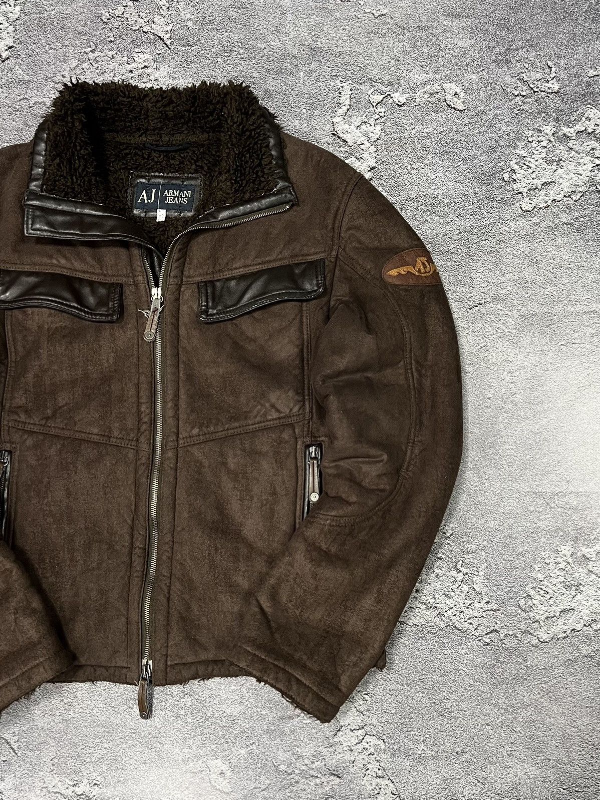 Armani × Giorgio Armani × Vintage Vintage Shearling coat Armani Jeans Size US M / EU 48-50 / 2 - 5 Thumbnail