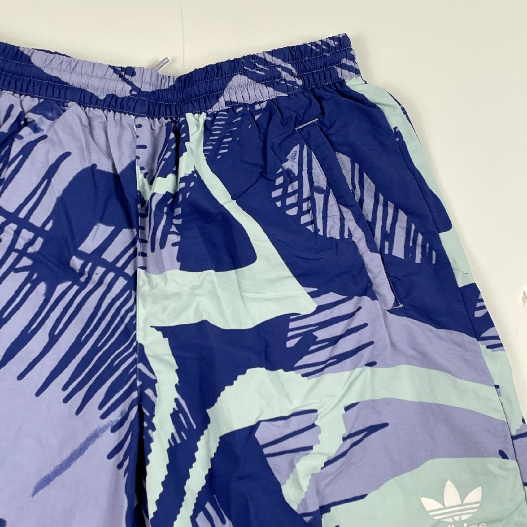 Adidas Adidas Swim Shorts Mens Medium Purple Floral Beach Surfing Trunks AOP Size US 31 - 3 Thumbnail