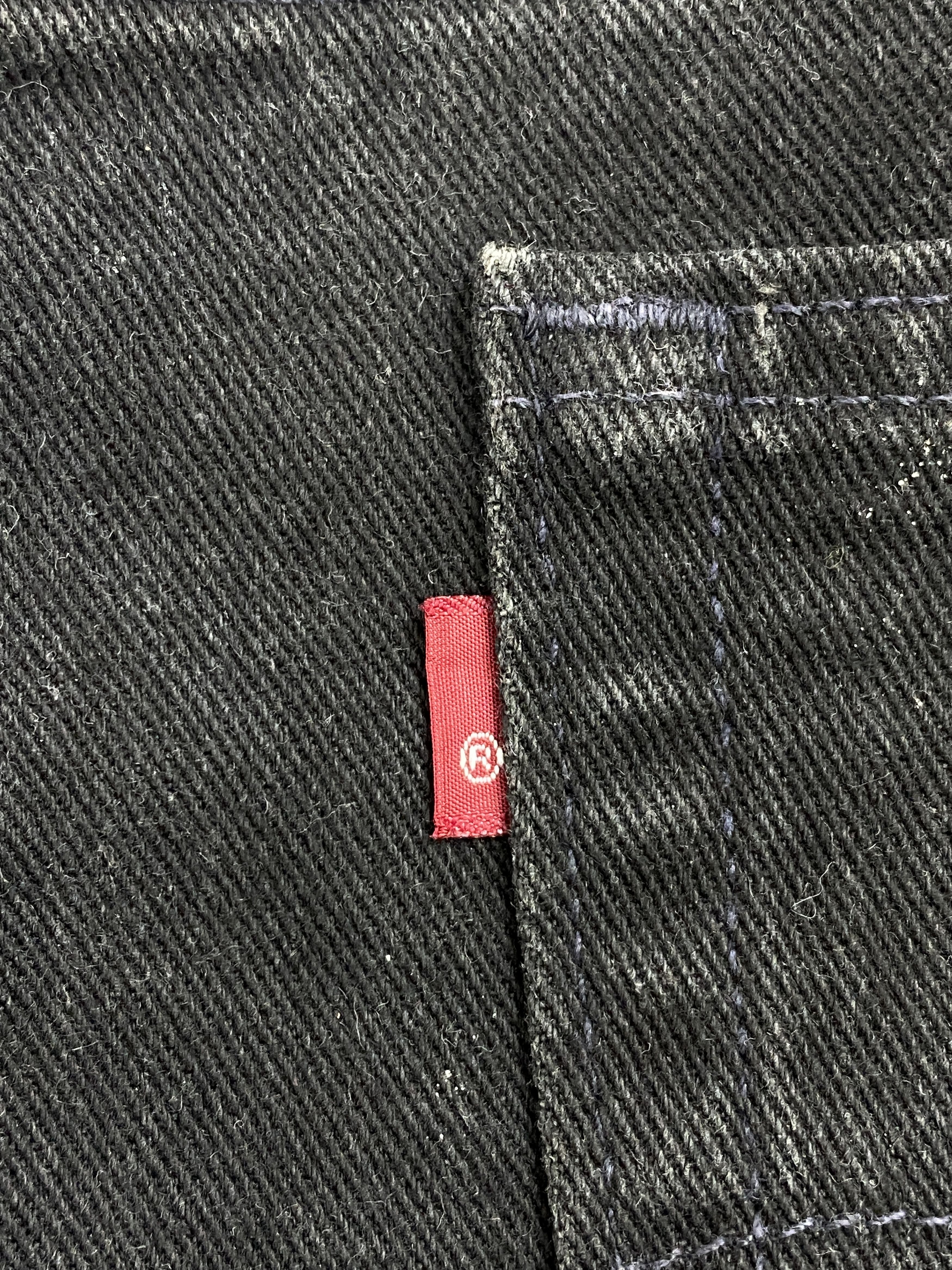 Levi's × Vintage Vintage 90s Levis 559 Super Black Jeans Size US 41 - 6 Thumbnail