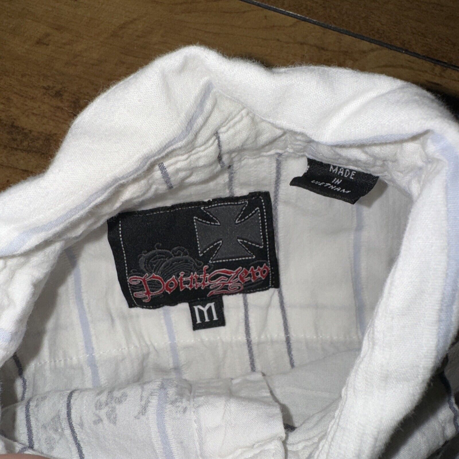 Japanese Brand × Point Zero × Vintage Y2K Point Zero Button Up Shirt Medium 16x22 Kids White Size US XXS / EU 40 - 5 Thumbnail