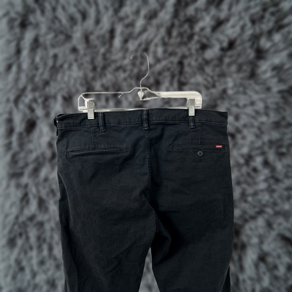 Levi's Levi's XX Chino Standard Taper Pants Mens 38x32 Black Twill Trousers Regular Fit Five-Pocket Size US 38 / EU 54 - 1 Thumbnail