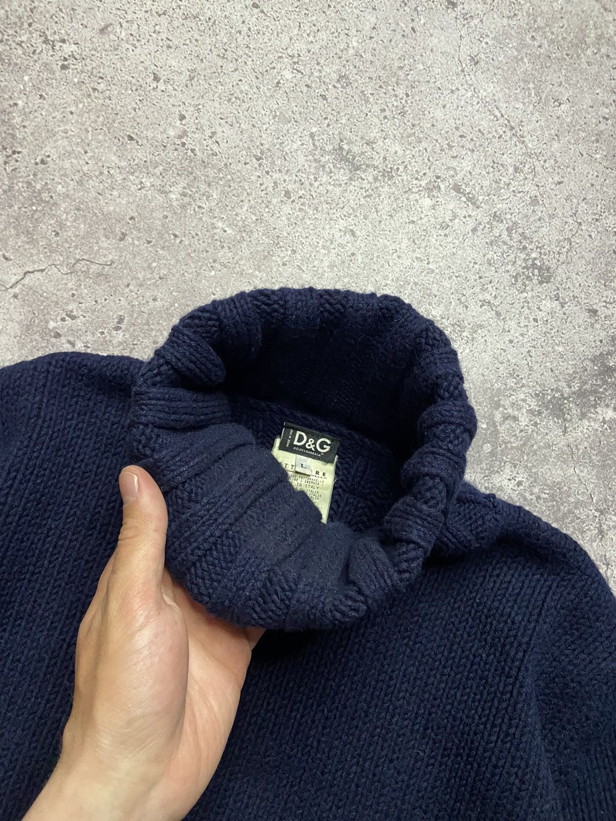 Dolce & Gabbana D&G Dolce&Gabbana Vintage Wool Turtleneck Knit Sweater Size US L / EU 52-54 / 3 - 4 Thumbnail