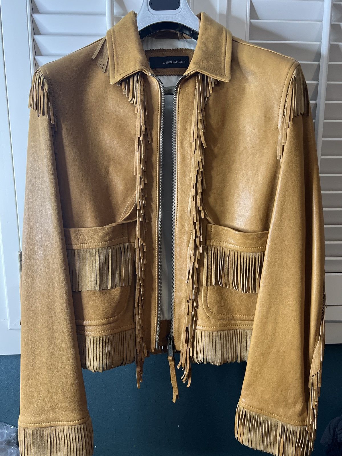 Dsquared2 DSquared2 Leather Western Jacket Size US L / EU 52-54 / 3 - 1 Thumbnail