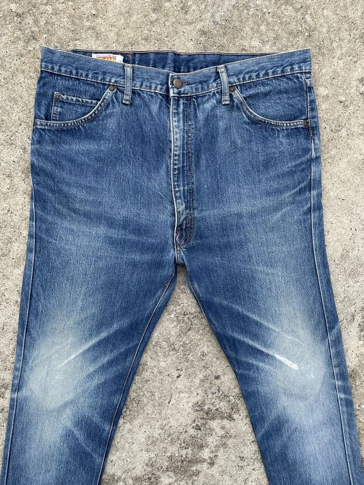 Big John 🔥 Big John Distressed Denim Streetwear W37🔥 Size US 37 - 3 Thumbnail