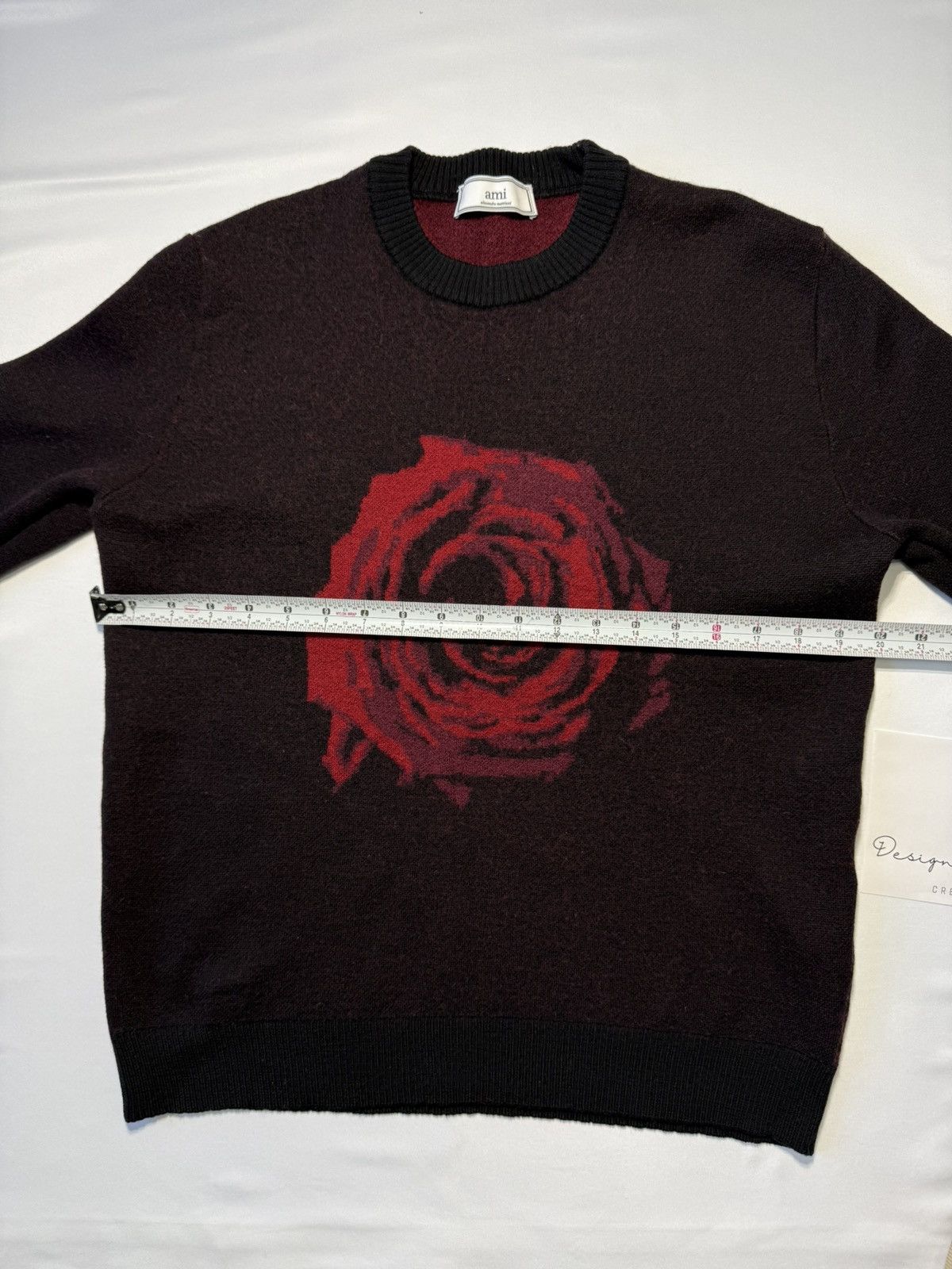 AMI AMI Alexandre Mattiussi Rose Merino Wool Sweater XL Size US XL / EU 56 / 4 - 3 Thumbnail