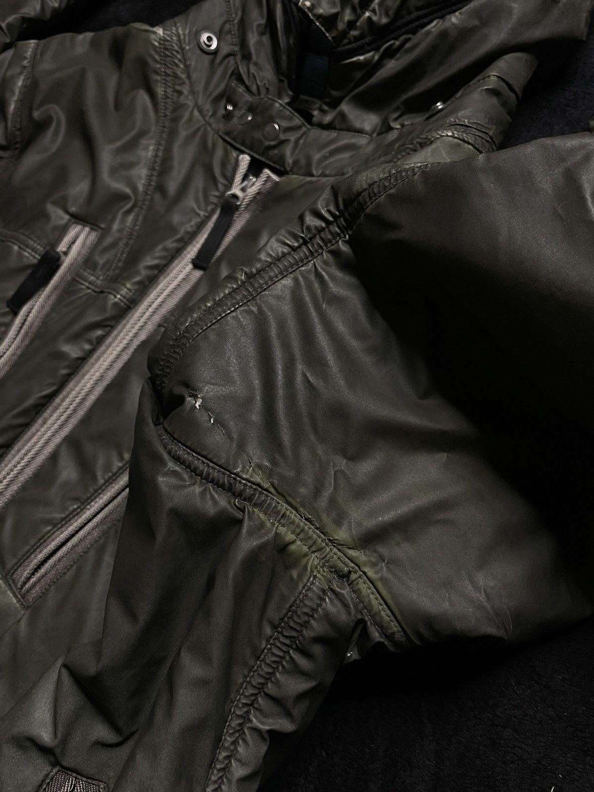 Stone Island AW2010 Archive Stone Island Liquid Reflective Bomber Jacket Size US XL / EU 56 / 4 - 19 Thumbnail