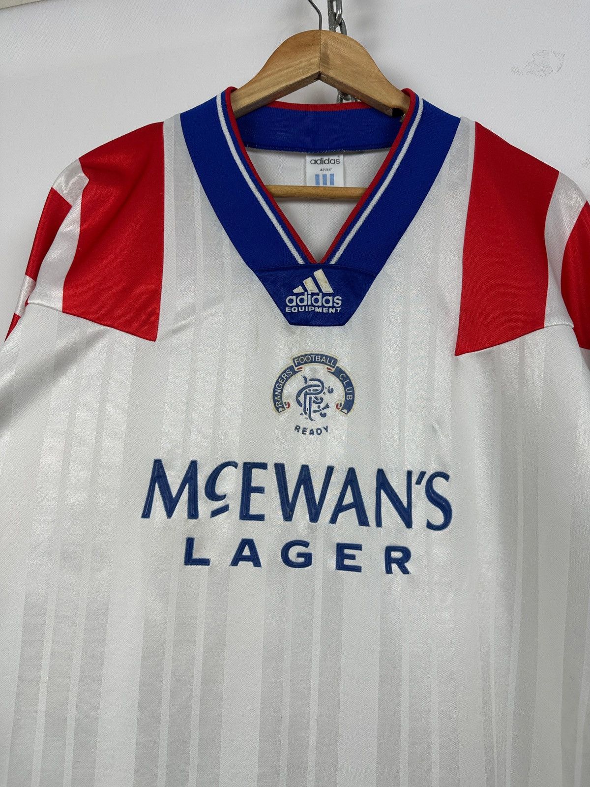 Adidas Vintage 1992/93 Adidas Glasgow Rangers Away Jersey Size US L / EU 52-54 / 3 - 6 Thumbnail