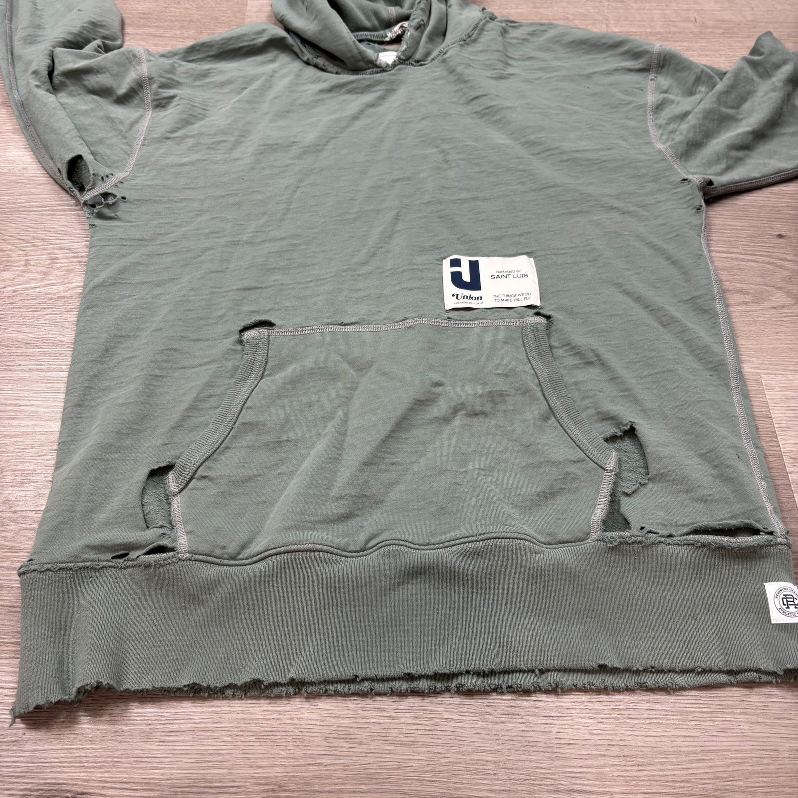 Reigning Champ × Union LA Reigning Champ x Union Saint Luis Distressed Hoodie Men's L Size US L / EU 52-54 / 3 - 12 Thumbnail