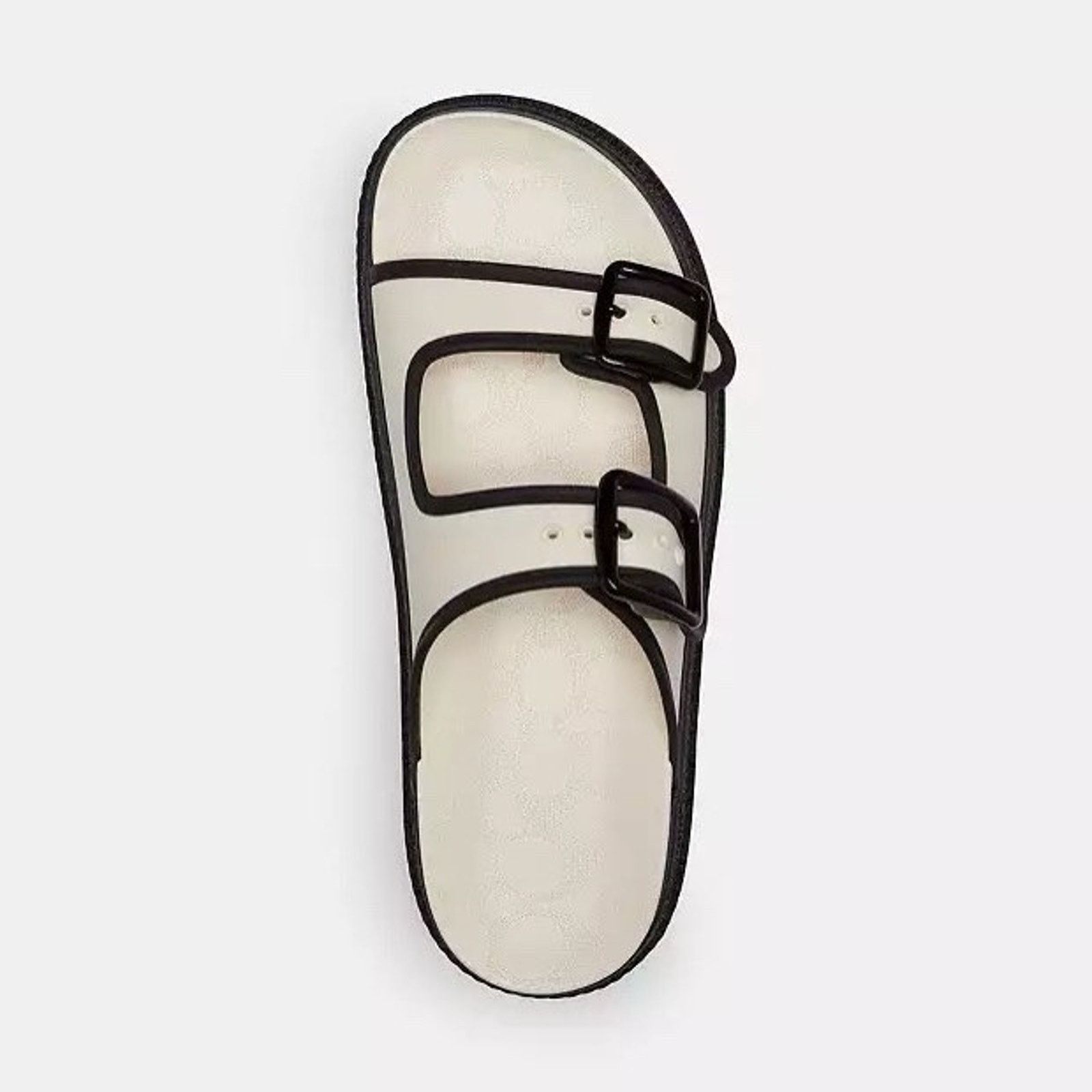 Coach NWT Coach Women’s Lainey Sandal CR875 Chalk & Black US 7 Size US 7 / IT 37 - 10 Thumbnail