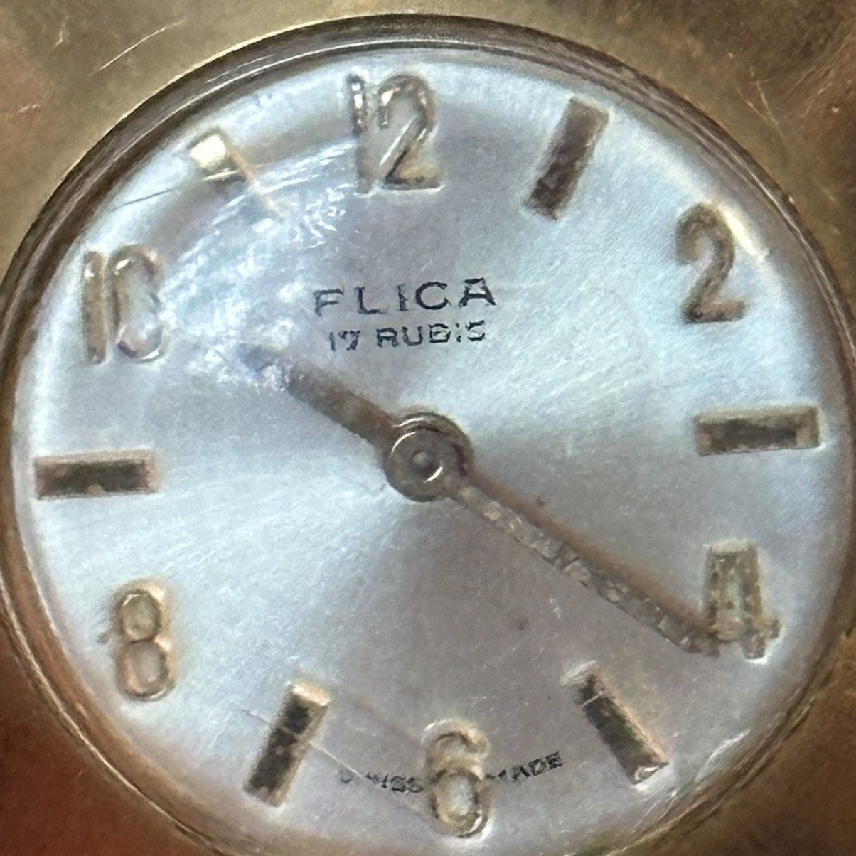 Vintage Vintage FLICA 17 Jewels gold tone watch Size ONE SIZE - 3 Thumbnail