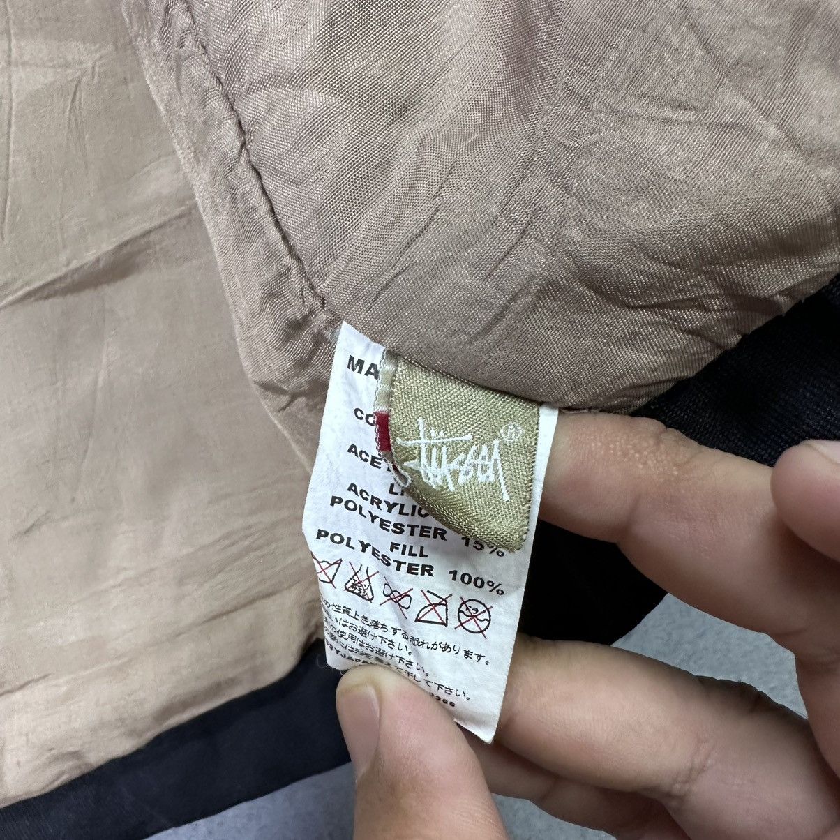 Stussy Vintage Stussy Hooded Jacket Sherpa Lined Black Workwear Size US S / EU 44-46 / 1 - 7 Thumbnail