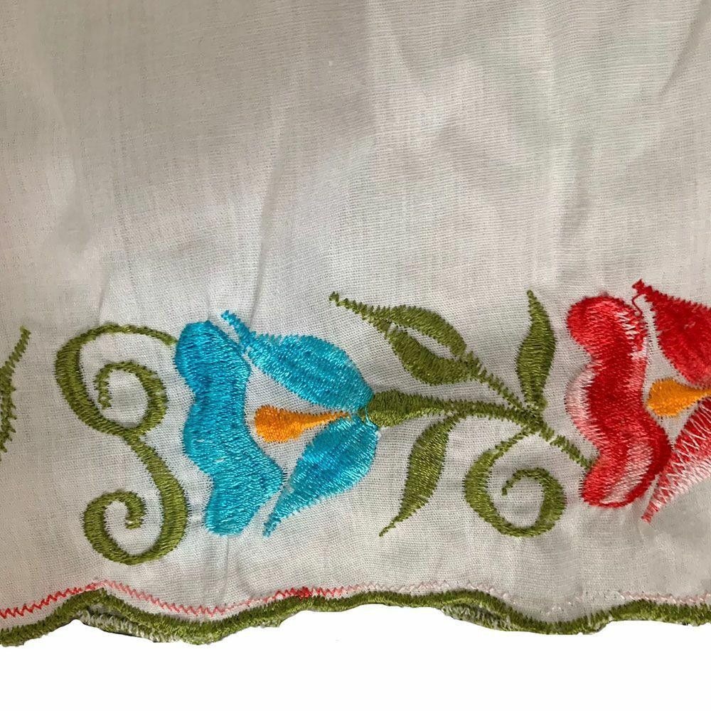Designer Pre Owned White Hand Made Blouse L Size L / US 10 / IT 46 - 3 Thumbnail