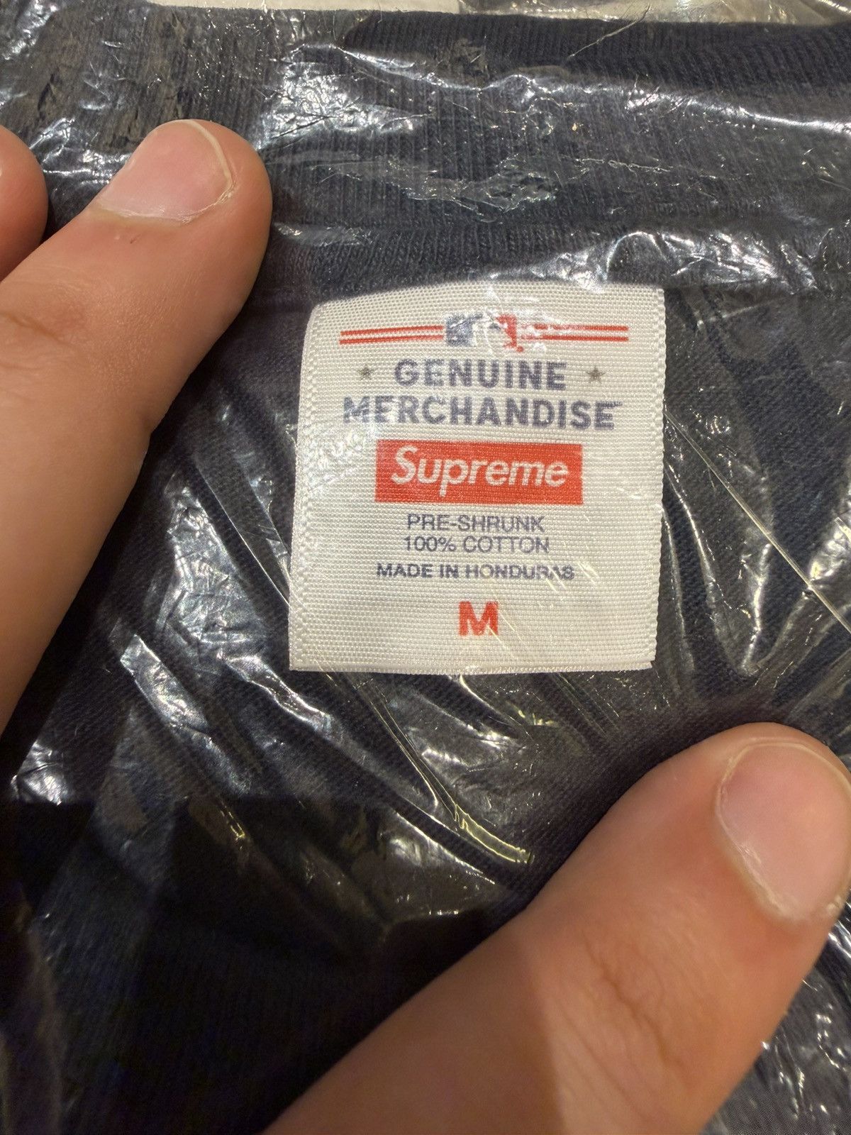 MLB × Supreme Supreme MLB Teams NY Tee - Navy Size US M / EU 48-50 / 2 - 5 Thumbnail