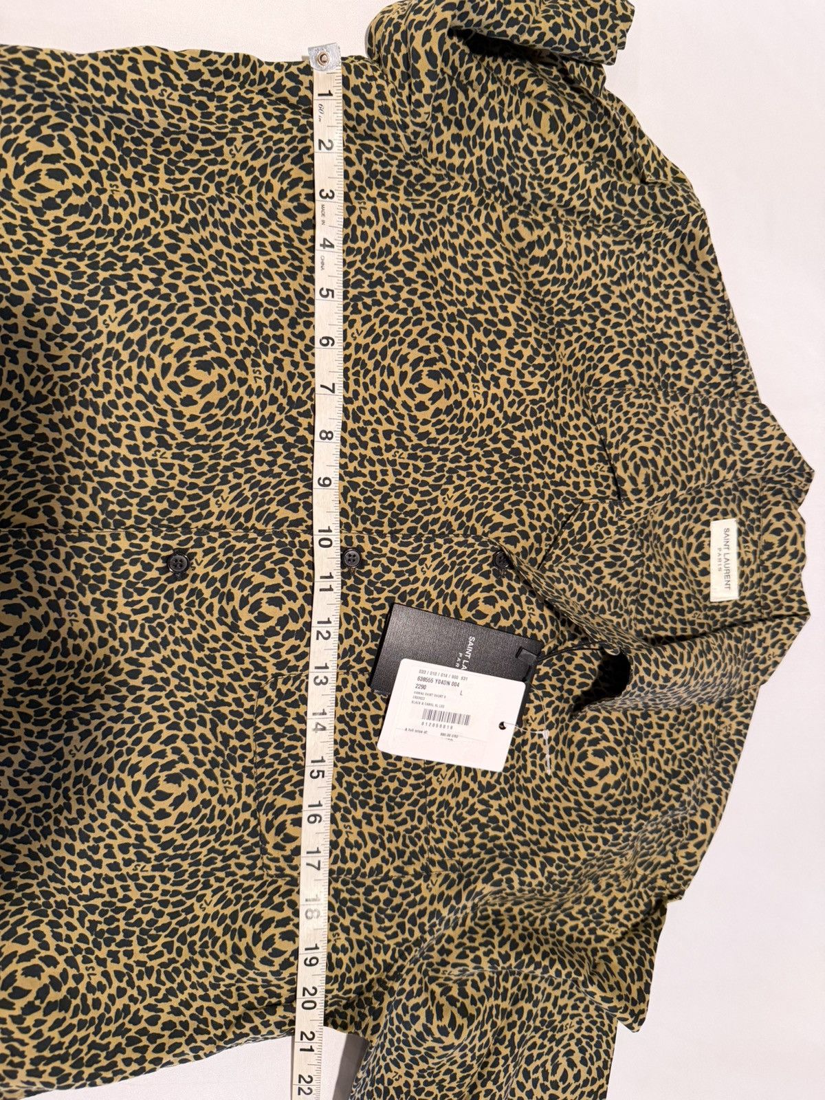 Saint Laurent Paris Saint Laurent men leopard print shirt.L. $890 Size US L / EU 52-54 / 3 - 7 Thumbnail