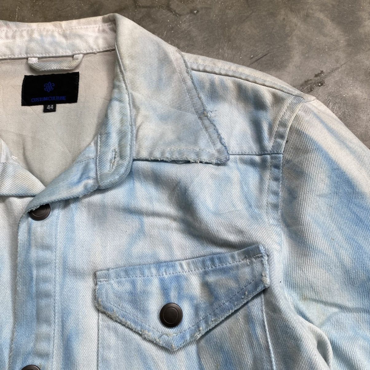 Tornado Mart 2000s Culture Custom Vkei Style Abstract Denim Jacket Size US M / EU 48-50 / 2 - 6 Thumbnail
