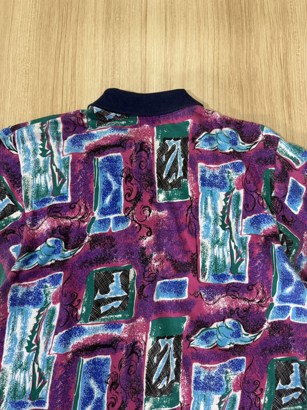 Art Comes First ETARE ARI MULTI COLOR POLO SHIRT WITH ABSTRACT PATTERN Size US M / EU 48-50 / 2 - 5 Thumbnail