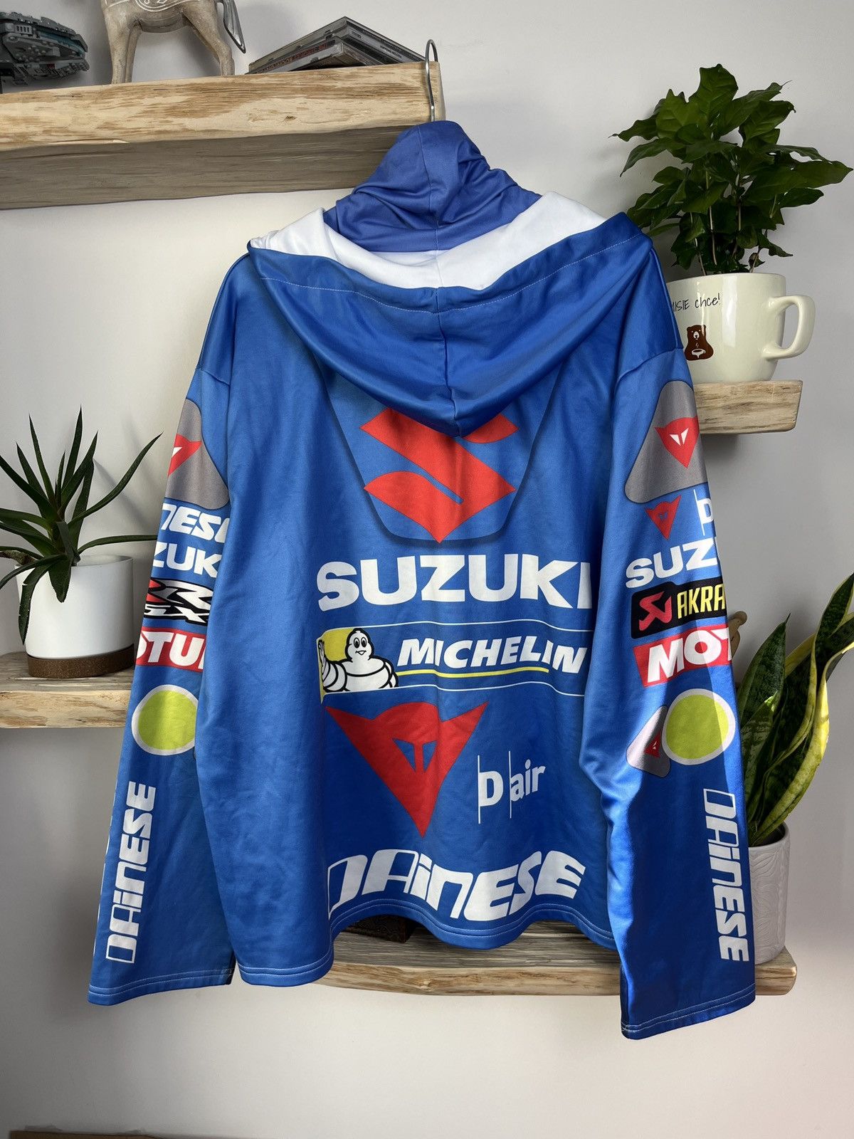 Vintage Vintage Y2K Suzuki Racing Hoodie monster 90s formula 1 rare Size US XL / EU 56 / 4 - 4 Thumbnail