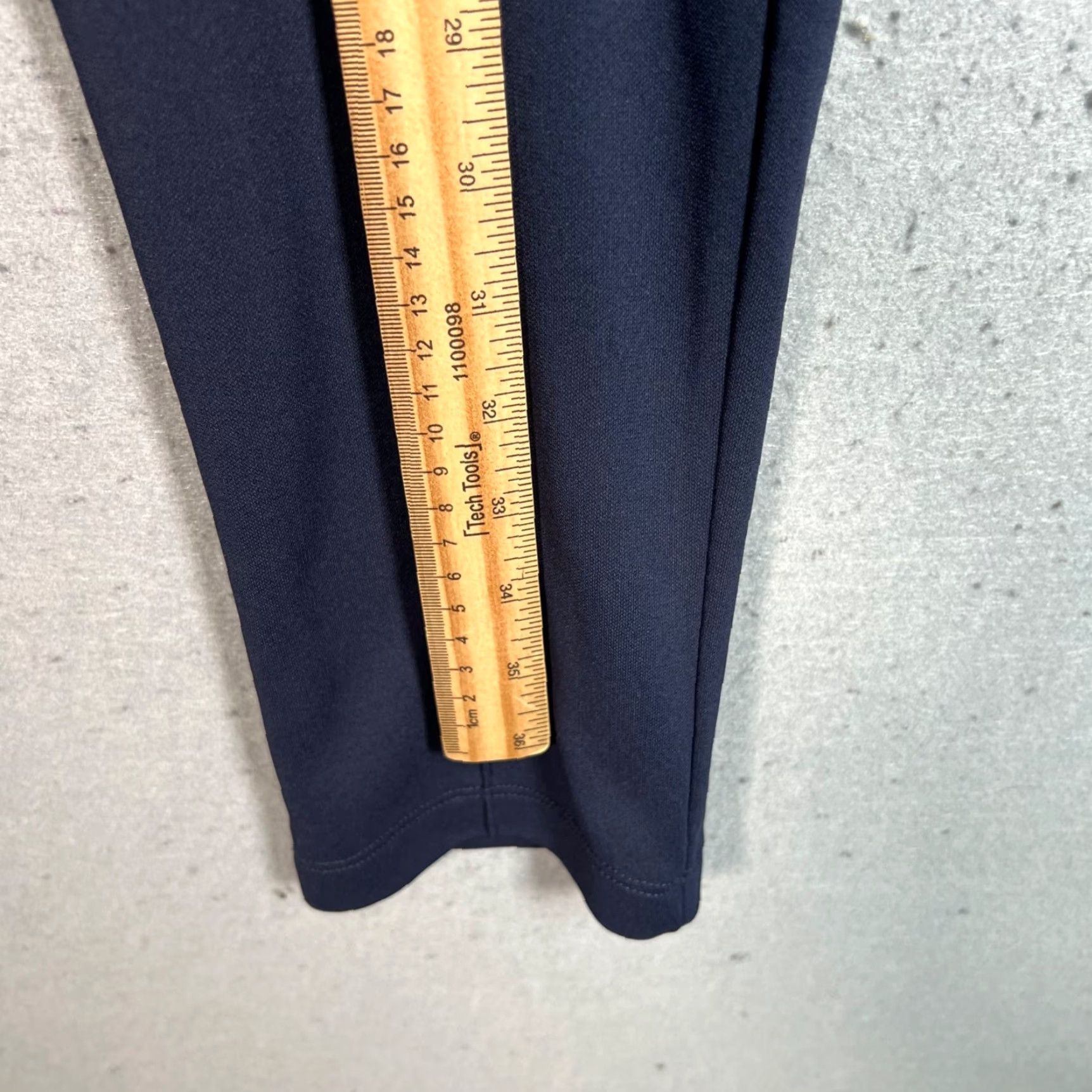 Vintage Les Coyotes De Paris Womens 16 Blue Slim-Fit Pants With Front Zipper Pockets Size 38" / US 16 / IT 52 - 7 Thumbnail