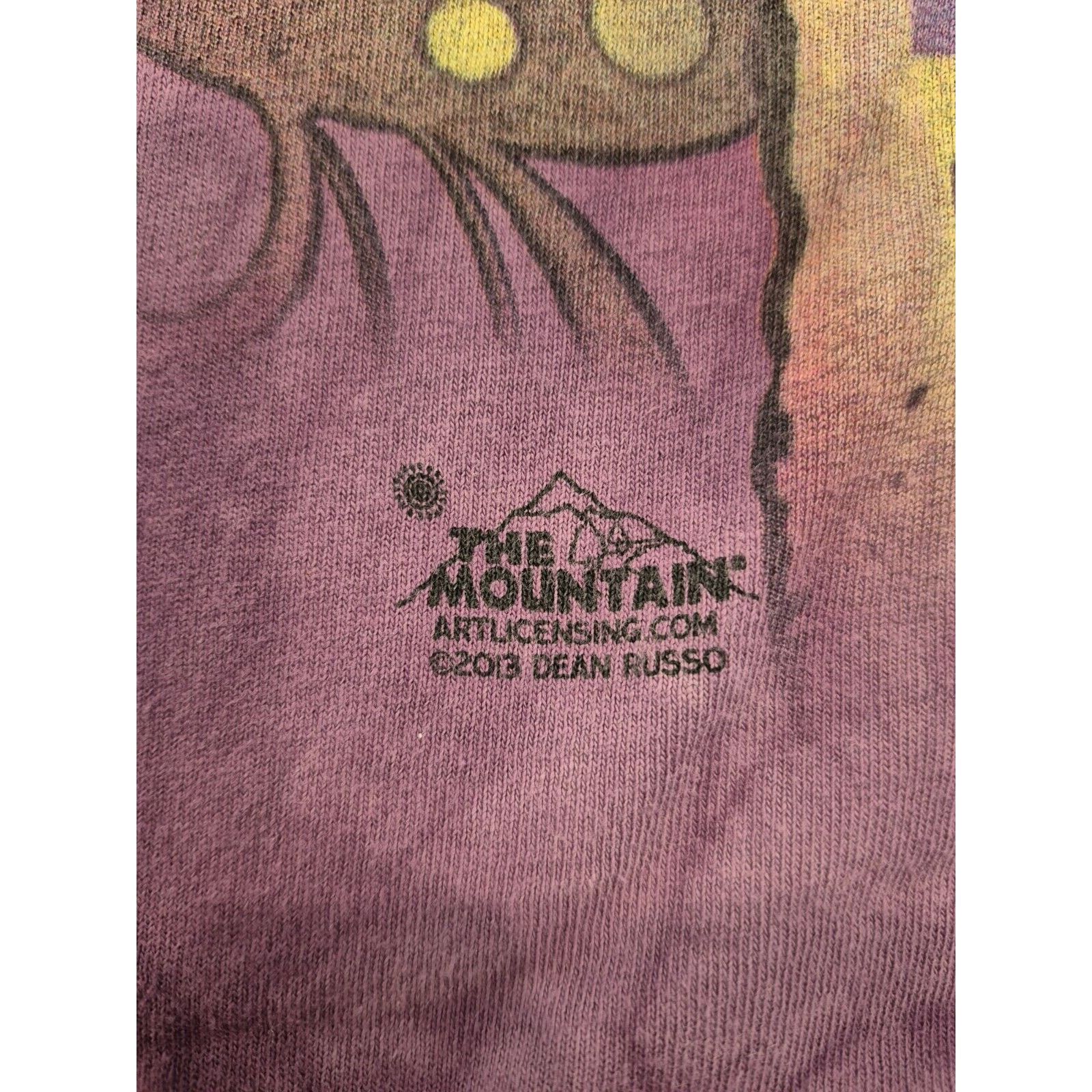 The Mountain The Mountain Shirt Med Purple Tie Dye Kitty Cat Print 2013 Size M / US 6-8 / IT 42-44 - 3 Thumbnail