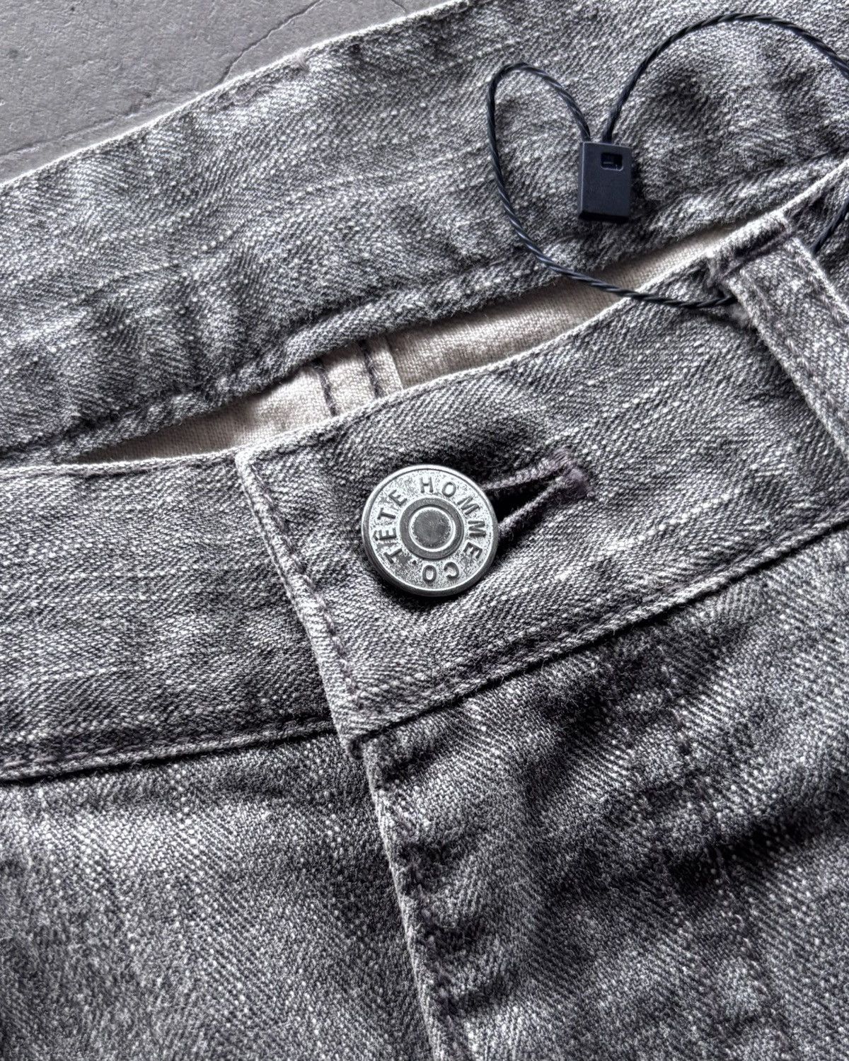 Issey Miyake × Japanese Brand × Tete Homme Tete Homme Brown Flared Denim Jeans Size US 31 - 4 Thumbnail