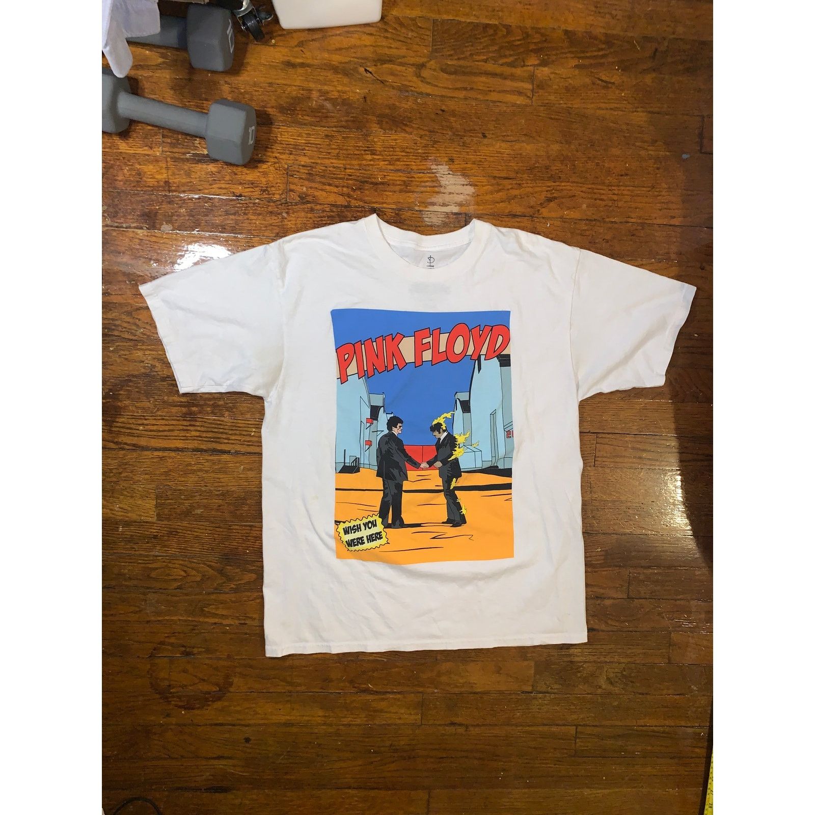 Pink Floyd Pink Floyd Wish You Were Here T Shirt White Large Band Tee Size US L / EU 52-54 / 3 - 2 Thumbnail